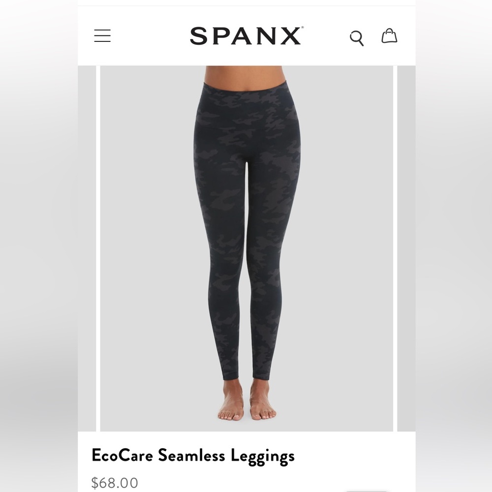 Camo spanx leather leggings